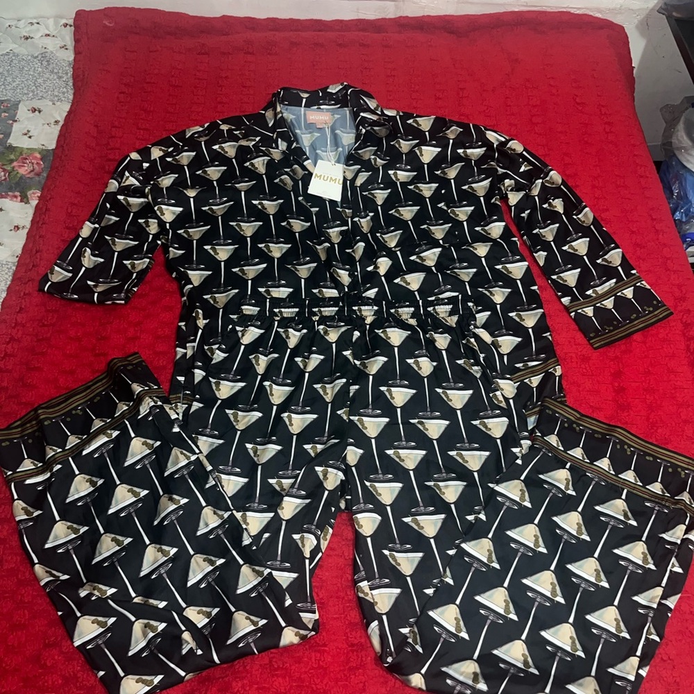 NWT Show Me Your Mumu Martini Print Pajama Set Size Small